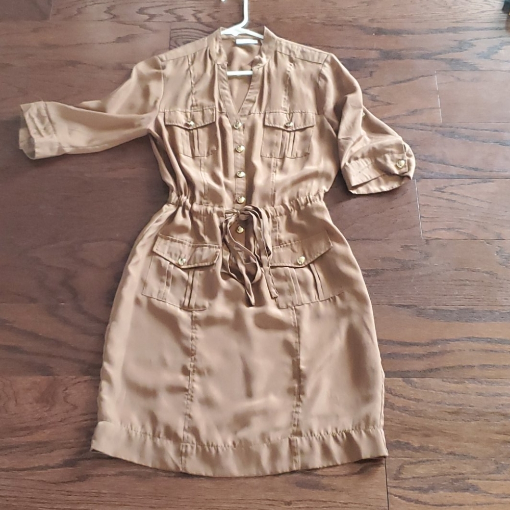 Silky cargo dress